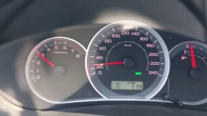 Subaru Impreza 2.0 AT 0-100 acceleration