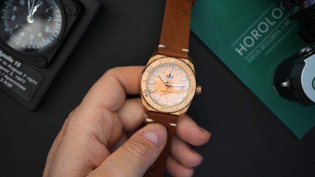 PHOIBOS Proteus Bronze 300M Automatic Diver Watch PY046E Salmon Copper dial Limited Edition смотреть онлайн