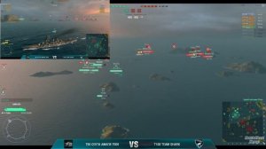 Бой Amagi 7000 VS Team Shark (турнир "Летние игры" 1 этап 6 тур) - World of Warships