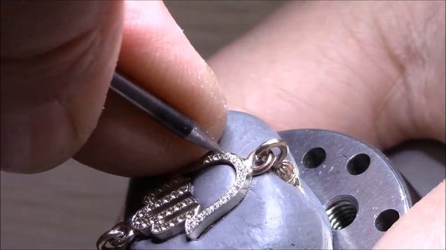 Закрепка камней Stone setting (Хамса на браслет) смотреть онлайн