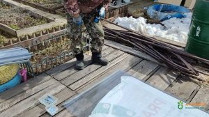 Монтаж теплицы с открывающейся крышей из поликарбоната в Перми Ариком
