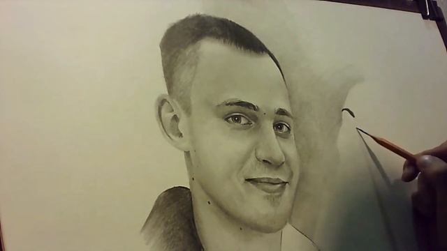 Портрет пары карандашом (графит) смотреть онлайн