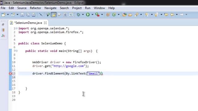 Click Link by text Selenium Java WebDriver