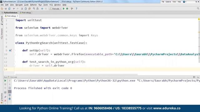 Python Selenium | Python Selenium Webdriver Tutorial  | Python Training | Edureka Rewind - 6