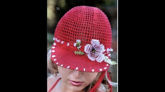 Модные вязаные кепки для женщин