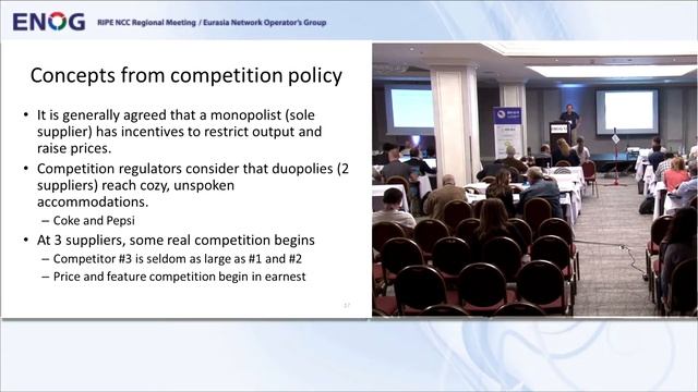 ENOG 12: Timothy Denton - How to Think About IXPs if you are a Regulator (RU) смотреть онлайн