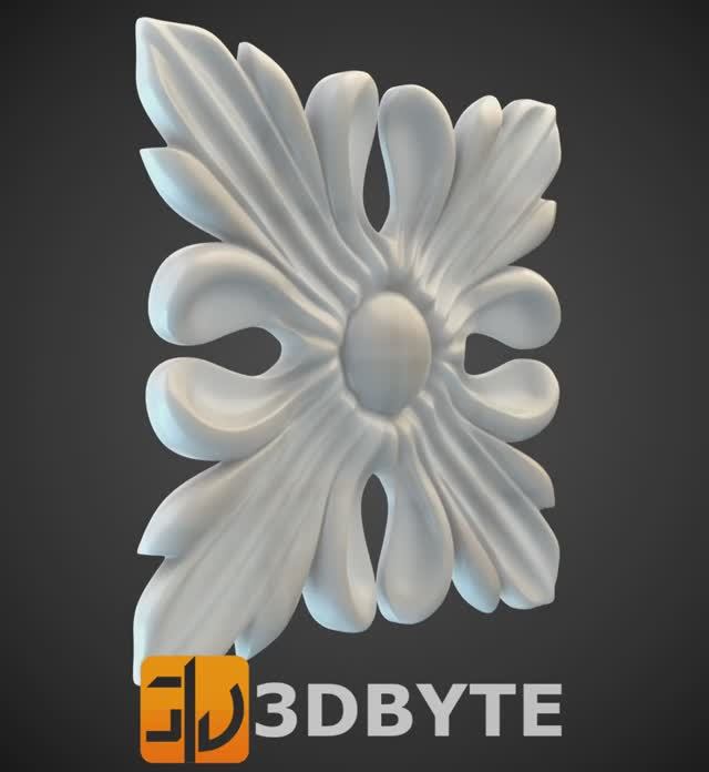 #3dmodel - Square #decor 23 || Квадратный декор 23 #3dbyte #3dprint