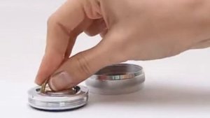 Карманная металлическая печать Euro 2 ∅40 мм