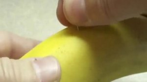 How to slice a banana without peeling it (a "magic" trick)