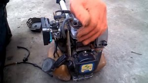 Китайская мотокоса.Плохо работает.Отсутствие тяги.Зазор клапанов.