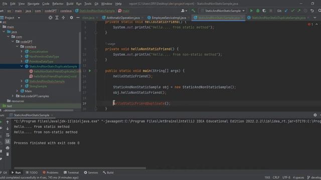 Java Static and Non Static смотреть онлайн
