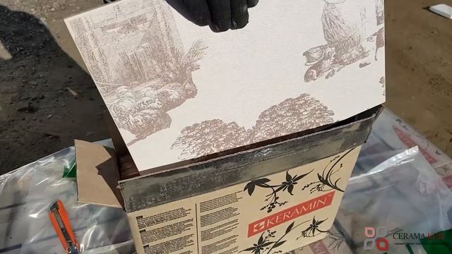 Плитка керамическая Керамин Пастораль 3 тип 1 панно 400 х 275 (декор). смотреть онлайн