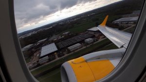 Aurigny Air Embraer 195 Take off From London Gatwick Airport LGW