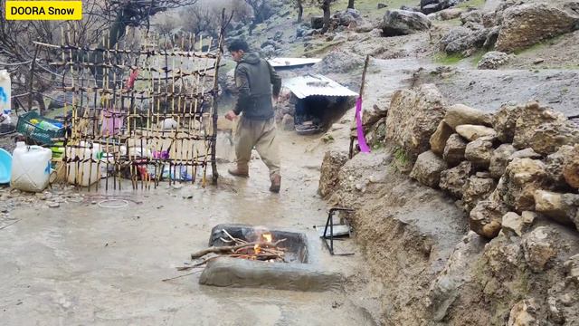 Camping in the rain: nomad style cooking in the mountain shelter 2024 смотреть онлайн