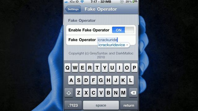 Change Your iPhone's Carrier Name On iOS 4.3.3 смотреть онлайн