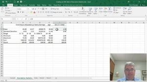 How to Create a Table of Descriptive Statistics in APA Style Using Excel 2016