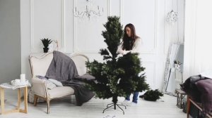 Как собрать искусственную елку с отгибными ветками