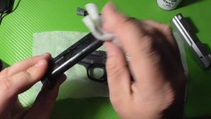Stalker М-906 убираем царапины, холодное воронение.