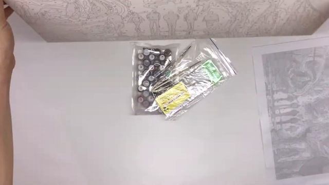 Распаковка картины по номерам из магазина креатив и творчество.