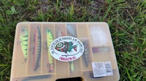 Жара. Рыбалка. новая резина все мои приманки.