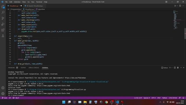 Build N-Queen Problem Visualizer using Python смотреть онлайн