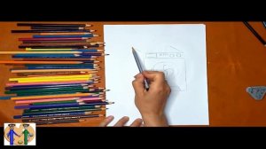 Как нарисовать стиральную машину. Онлайн-школа рисования "Малевашки"