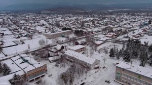 полёт в центре села Чугуевка Приморского края