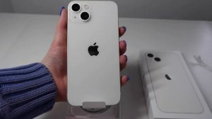 ? iphone 13 aesthetic unboxing ? [ starlight? & 256gb ] ? + accessories✨