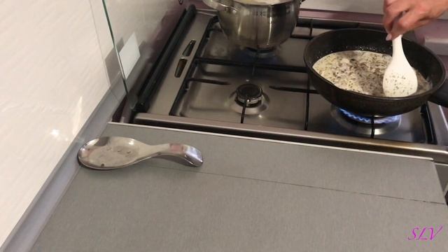 Итальянская паста ФУЗИЛЛИ с курицей и шампиньонами в сливочном соусе/приготовить пасту по-итальянск