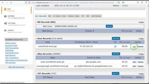 Freedomain.One Domain Connect To Blogger | How To Add Custom Domain On Blogger | Free Domain Name ?