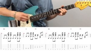 RHCP - Dani California (guitar cover with tabs & chords)