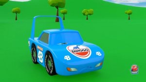 Super Mater helps cars. Giant Mater, Sheriff, King. The SUPER Tow Truck Story with Super Toys cars