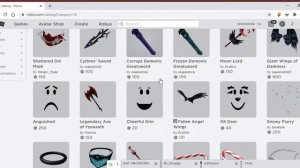 the roblox catalog but if i see a cartoony rainbow item the video ends