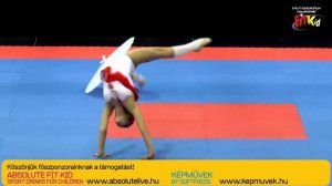 XVII. Fit Kid European Championships Individual finalist Ambrosioni Elisa from Italy.