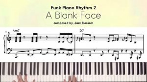 Funk Piano Rhythm 2 "A Blank Face" composed by Jazz Blossom