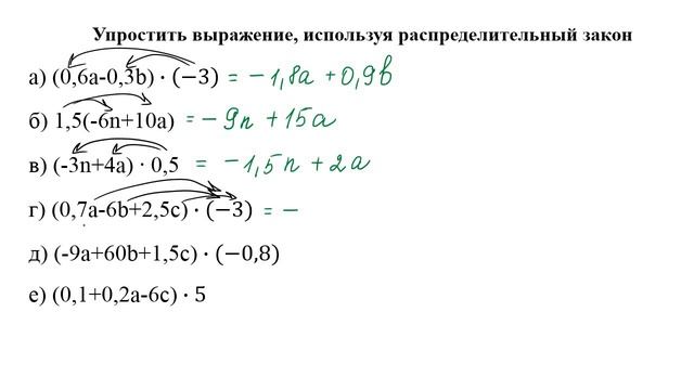 Задание №4 "сократить дроби" по теме "Распределительный закон". Математика 5-6, Алгебра 7-8 класс смотреть онлайн