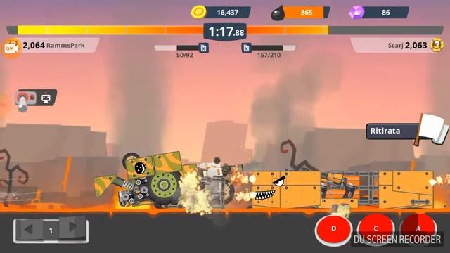 Gameplay Super Tank Rumble-Flying Tank Attack смотреть онлайн