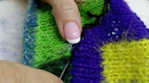 Продолжаем колдовать над своей красотой.Интарсия спицами.