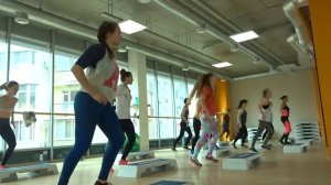Степ аэробика step aeribics разучивание, связка, комбинации