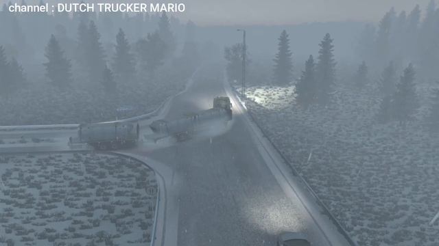 ets 2 FROSTY WINTER WEATHER MOD V8.0 Dreamland Daf XF 105 SCS open pipe dutch trucker mario смотреть онлайн