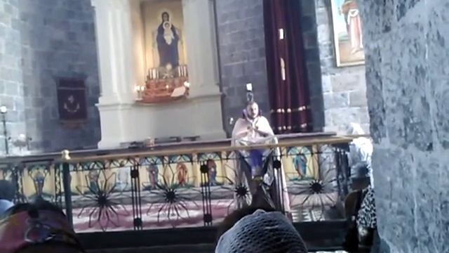 Քարոզ Վարդավառի մասին Գավառում: Проповедь о Вардаваре в Гаваре.