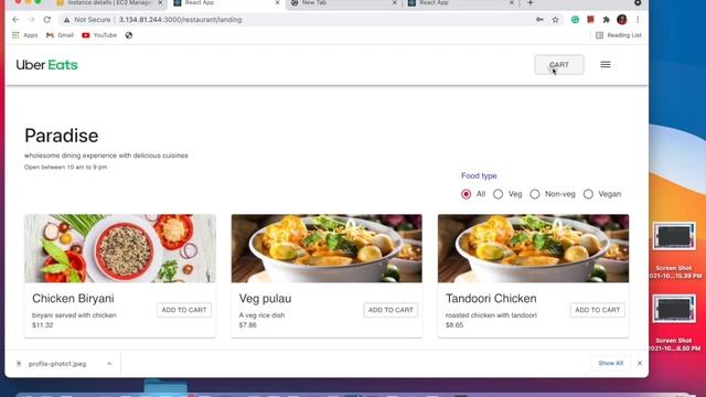 Uber eats with React Node Final смотреть онлайн