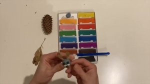 Поделки из природного материала и пластилина