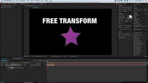 How to free transform warp in after effects
