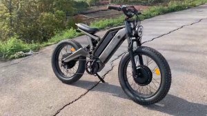 Полный привод ⚠️ЭлектроВелосипед. ?Скорость - 80 км./час. ⚛️ Мотор-колЁса, мощность обоих 2 кВт.
