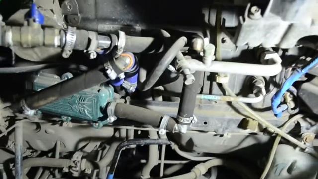 Nissan Largo/Ниссан Ларго,установка подогревателя охлаждающей жидкости. смотреть онлайн