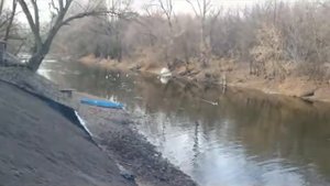 Мини земснаряд. Углубление русла реки