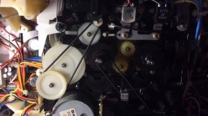 SHARP GF-9696 Z . ЛПМ - работа идлера без заменённой втулки тон вала . Часть 4 б