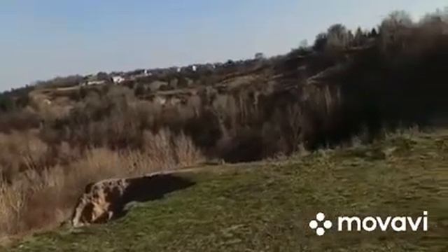 Обрыв над Киевским морем в Новых Петровцах