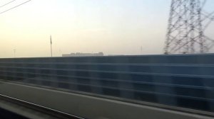 Beijing - Leaving Beijing South (北京南站）towards Tianjin - window view! 2014 12 28